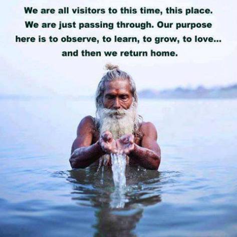 We are all visitors....